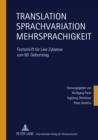 Image for Translation – Sprachvariation – Mehrsprachigkeit