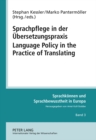 Image for Sprachpflege in der Uebersetzungspraxis- Language Policy in the Practice of Translating