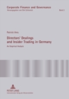 Image for Directors’ Dealings and Insider Trading in Germany