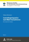 Image for Controllingintegration Nach M&amp;a-Transaktionen : Eine Empirische Analyse