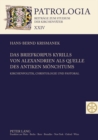 Image for Das Briefkorpus Kyrills Von Alexandrien ALS Quelle Des Antiken Moenchtums
