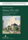 Image for Weimar 1919-1933