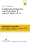 Image for Ausgleichsansprueche Nach § 24 Abs. 2 Und § 25 Bbodschg