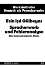 Image for Spracherwerb Und Fehleranalyse : Eine Korpusanalytische Studie