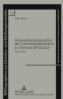 Image for Personalbibliographie Der Forschungsliteratur Zu Thomas Bernhard