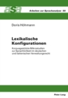 Image for Lexikalische Konfigurationen : Korpusgestuetzte Mikrostudien Zur Sprachlichkeit Im Deutschen Und Italienischen Verwaltungsrecht
