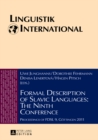 Image for Formal Description of Slavic Languages: The Ninth Conference : Proceedings of FDSL 9, Goettingen 2011