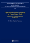 Image for Operational Poverty Targeting by Proxy Means Tests : Models and Policy Simulations for Malawi