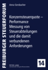Image for Konzernsteuerquote - Performance Messung Von Steuerabteilungen Und Die Damit Verbundenen Anforderungen