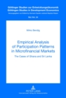 Image for Empirical Analysis of Participation Patterns in Microfinancial Markets