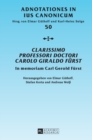 Image for Clarissimo Professori Doctori Carolo Giraldo Fuerst : In memoriam Carl Gerold Fuerst-