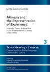 Image for &quot;Mimesis&quot; and the Representation of Experience