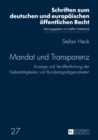 Image for Mandat Und Transparenz