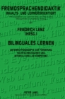 Image for Bilinguales Lernen : Unterrichtskonzepte zur Foerderung sachfachbezogener und interkultureller Kompetenz