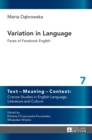 Image for Variation in Language : Faces of Facebook English