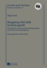 Image for Koenigsberg 1945-1948 - Im Feuer Geprueft
