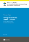 Image for Foreign Investments in BRIC Countries