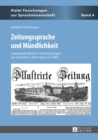 Image for Zeitungssprache Und Mundlichkeit