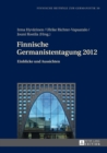 Image for Finnische Germanistentagung 2012 : Einblicke Und Aussichten