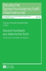 Image for Deutsch kontrastiv aus italienischer Sicht : Phraseologie, Temporalitaet und Pragmatik