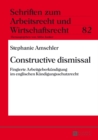 Image for Constructive Dismissal : Fingierte Arbeitgeberkuendigung Im Englischen Kuendigungsschutzrecht