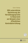 Image for EDV-unterstuetzte Optimierung der Verwaltungssprache in Oesterreich am Beispiel einer einer oeffentlichen Kontrolleinrichtung