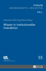 Image for Wissen in Institutioneller Interaktion