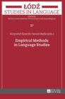 Image for Empirical Methods in Language Studies