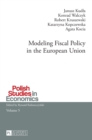 Image for Modeling Fiscal Policy in the European Union