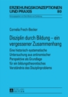 Image for Disziplin Durch Bildung - Ein Vergessener Zusammenhang