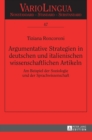 Image for Argumentative Strategien in deutschen und italienischen wissenschaftlichen Artikeln : Am Beispiel der Soziologie und der Sprachwissenschaft