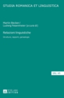 Image for Relazioni linguistiche : Strutture, rapporti, genealogie