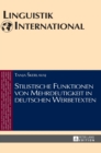 Image for Stilistische Funktionen Von Mehrdeutigkeit in Deutschen Werbetexten