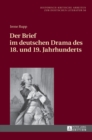 Image for Der Brief im deutschen Drama des 18. und 19. Jahrhunderts