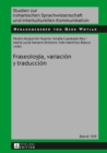Image for Fraseologia, variacion y traduccion