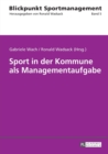 Image for Sport in Der Kommune ALS Managementaufgabe
