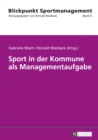 Image for Sport in der Kommune als Managementaufgabe
