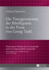Image for Die Transgressionen der Bibelfiguren in der Prosa von Georg Trakl