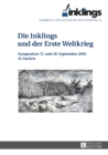 Image for inklings - Jahrbuch fuer Literatur und Aesthetik: Die Inklings und der Erste Weltkrieg - Symposium 17. und 18. September in Aachen : 34