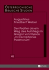Image for Der Psalter ALS Ein Weg Des Aufstiegs in Gregor Von Nyssas «In Inscriptiones Psalmorum»