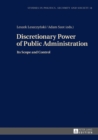 Image for Discretionary Power of Public Administration: Its Scope and Control : 14