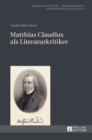 Image for Matthias Claudius ALS Literaturkritiker