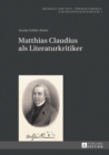 Image for Matthias Claudius als Literaturkritiker