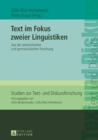 Image for Text im Fokus zweier Linguistiken: Aus der polonistischen und germanistischen Forschung