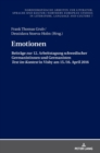 Image for Emotionen : Beitraege zur 12. Arbeitstagung schwedischer Germanistinnen und Germanisten Text im Kontext in Visby 2016