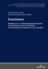Image for Emotionen: Beitraege zur 12. Arbeitstagung schwedischer Germanistinnen und Germanisten (S0(BText im Kontext(S1(B in Visby 2016
