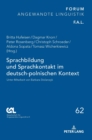 Image for Sprachbildung und Sprachkontakt im deutsch-polnischen Kontext : Unter Mitarbeit von Barbara Stolarczyk
