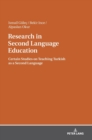 Image for Research in Second Language Education : Certain Studies on Teaching Turkish as a Second Language