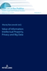 Image for Value of information  : intellectual property, privacy and big data