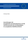 Image for Auswirkungen der Europaeischen Grundrechtecharta auf die Verfahrensrechte der Drittbeteiligten im europaeischen Beihilfeverfahren